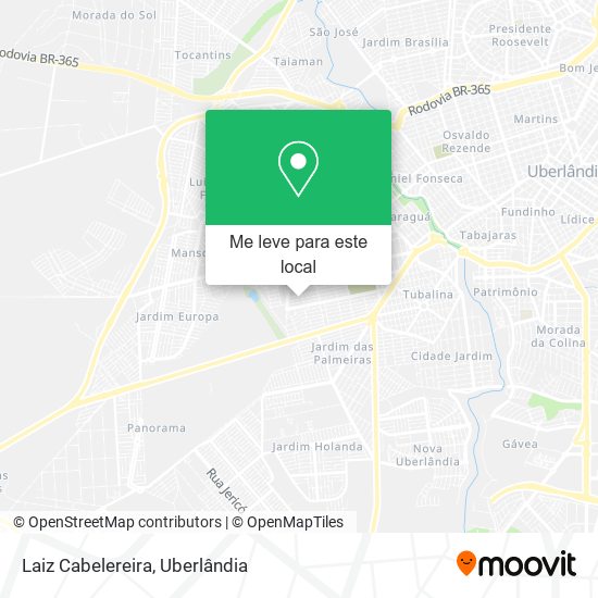 Laiz Cabelereira mapa
