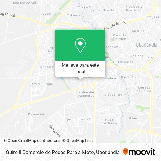 Guirelli Comercio de Pecas Para a Moto mapa