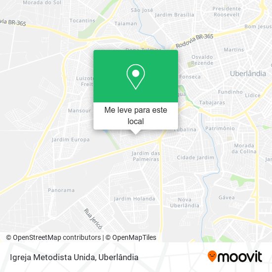 Igreja Metodista Unida mapa