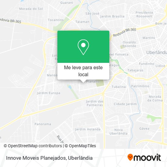 Innove Moveis Planejados mapa