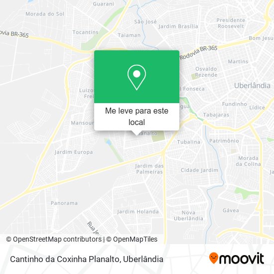 Cantinho da Coxinha Planalto mapa
