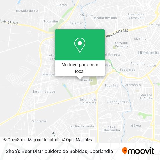 Shop's Beer Distribuidora de Bebidas mapa