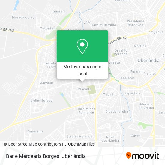 Bar e Mercearia Borges mapa