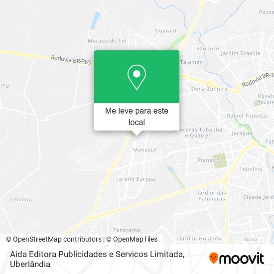 Aida Editora Publicidades e Servicos Limitada mapa