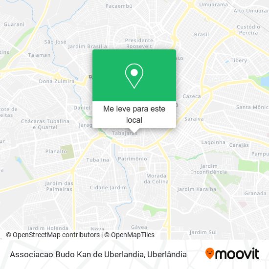 Associacao Budo Kan de Uberlandia mapa