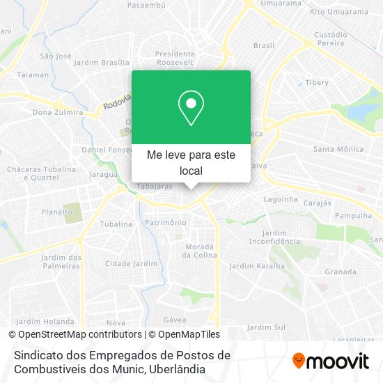 Sindicato dos Empregados de Postos de Combustiveis dos Munic mapa