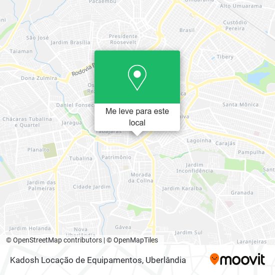 Kadosh Locação de Equipamentos mapa