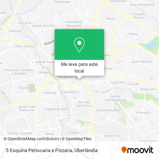 5 Esquina Petiscaria e Pizzaria mapa