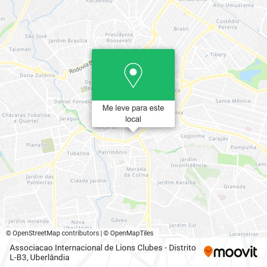 Associacao Internacional de Lions Clubes - Distrito L-B3 mapa