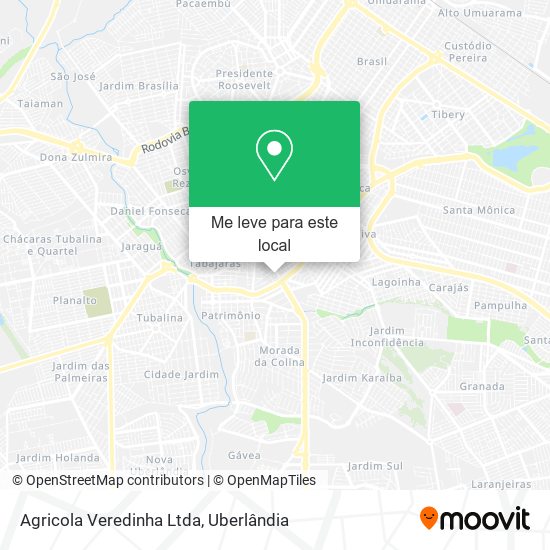 Agricola Veredinha Ltda mapa