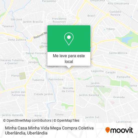 Minha Casa Minha Vida Mega Compra Coletiva Uberlândia mapa