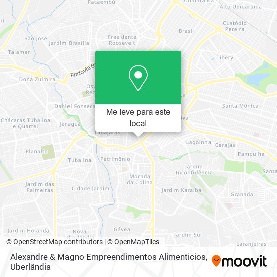 Alexandre & Magno Empreendimentos Alimenticios mapa