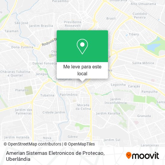Amerian Sistemas Eletronicos de Protecao mapa