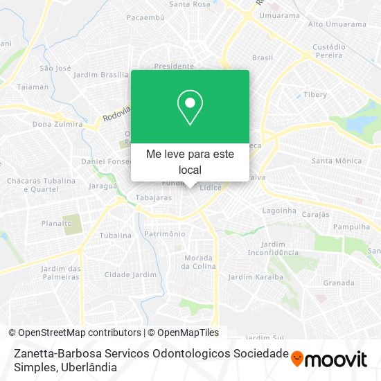 Zanetta-Barbosa Servicos Odontologicos Sociedade Simples mapa