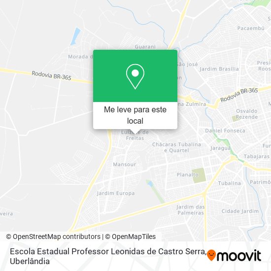 Escola Estadual Professor Leonidas de Castro Serra mapa