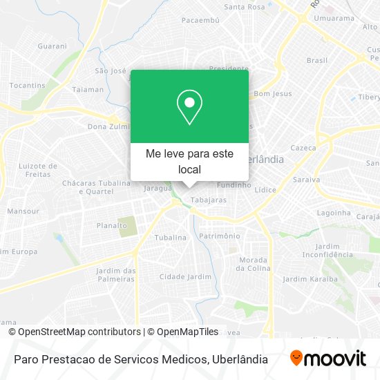 Paro Prestacao de Servicos Medicos mapa