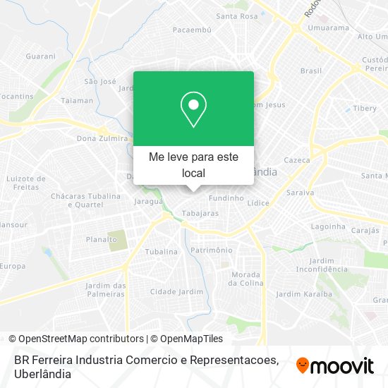 BR Ferreira Industria Comercio e Representacoes mapa