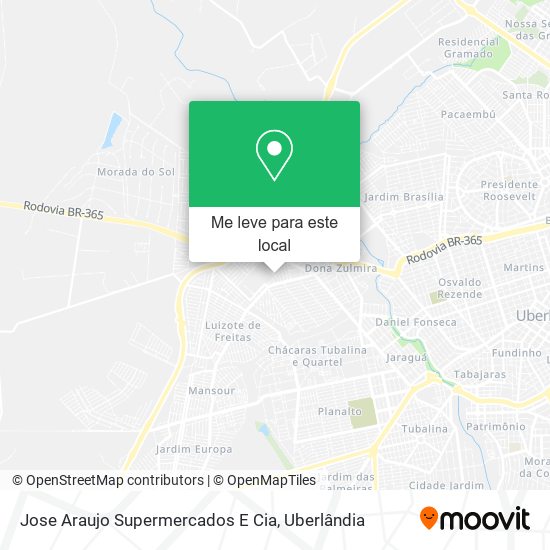 Jose Araujo Supermercados E Cia mapa