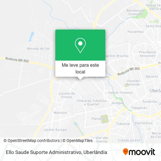 Ello Saude Suporte Administrativo mapa