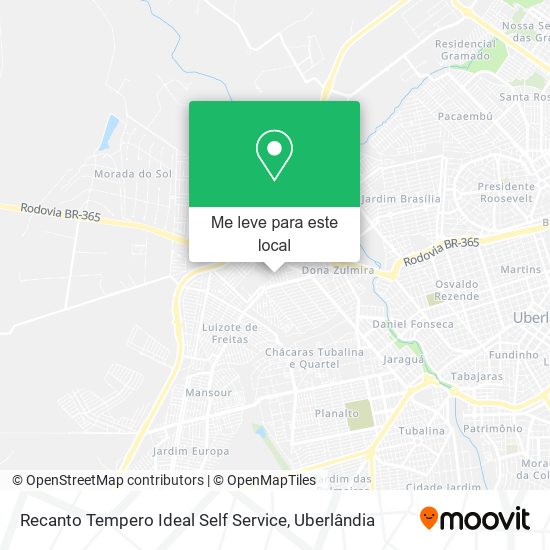 Recanto Tempero Ideal Self Service mapa