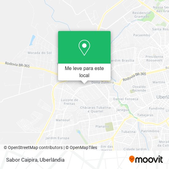 Sabor Caipira mapa