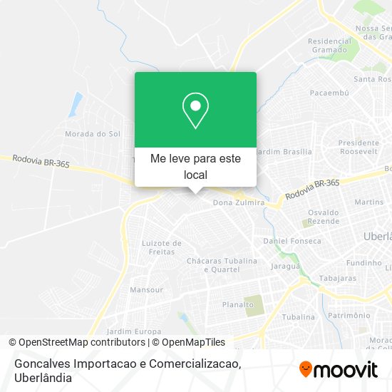 Goncalves Importacao e Comercializacao mapa