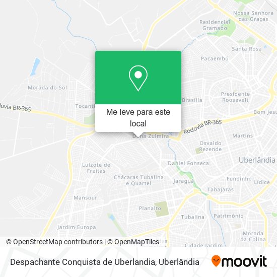 Despachante Conquista de Uberlandia mapa