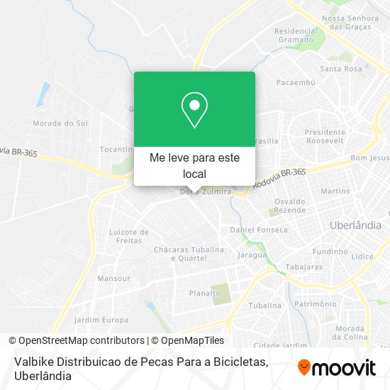 Valbike Distribuicao de Pecas Para a Bicicletas mapa