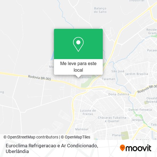 Euroclima Refrigeracao e Ar Condicionado mapa