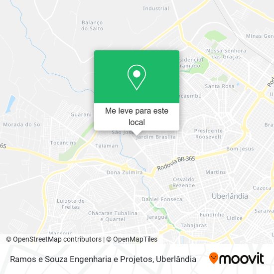 Ramos e Souza Engenharia e Projetos mapa