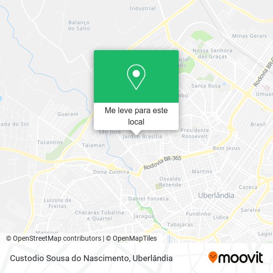 Custodio Sousa do Nascimento mapa
