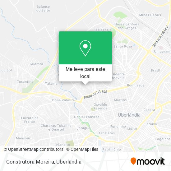 Construtora Moreira mapa