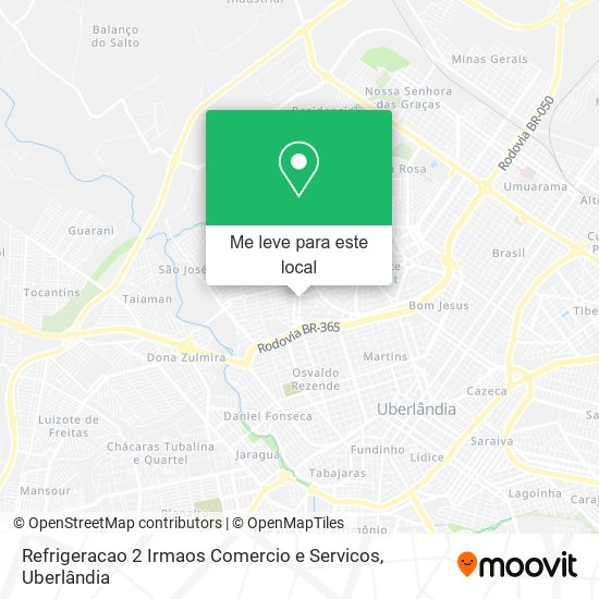 Refrigeracao 2 Irmaos Comercio e Servicos mapa