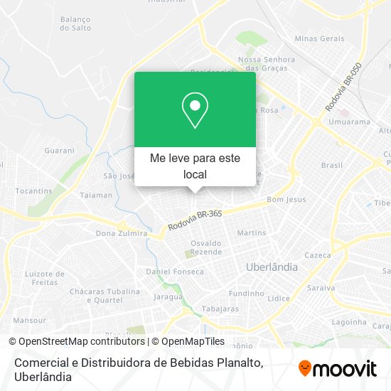 Comercial e Distribuidora de Bebidas Planalto mapa