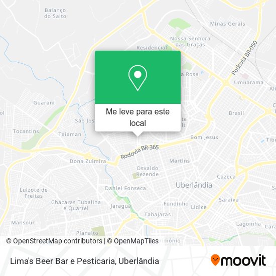 Lima's Beer Bar e Pesticaria mapa