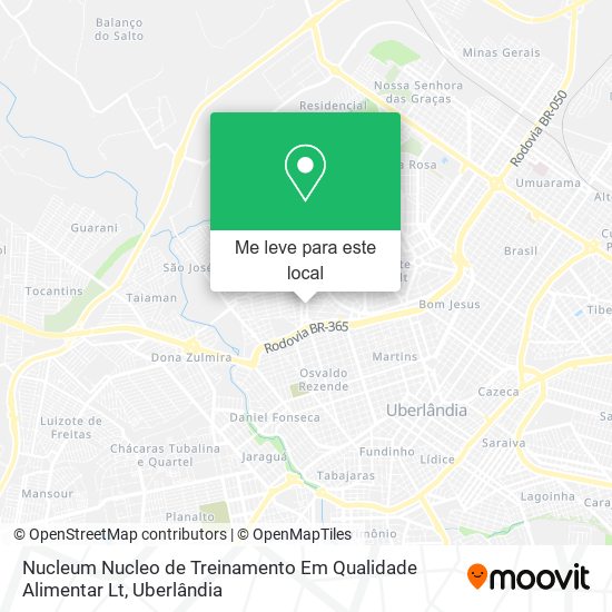 Nucleum Nucleo de Treinamento Em Qualidade Alimentar Lt mapa