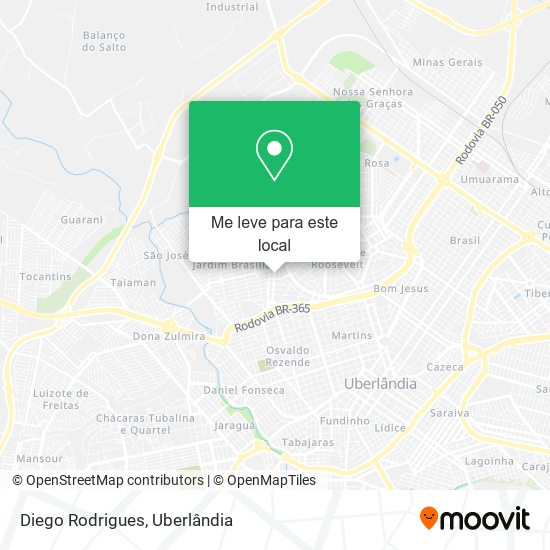 Diego Rodrigues mapa