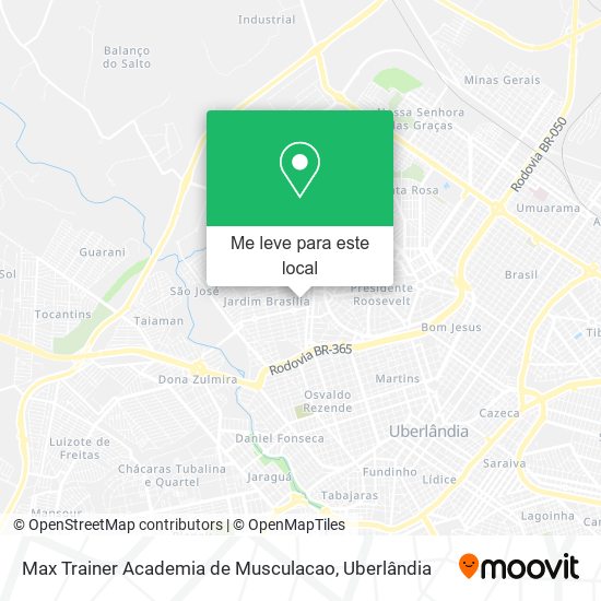 Max Trainer Academia de Musculacao mapa