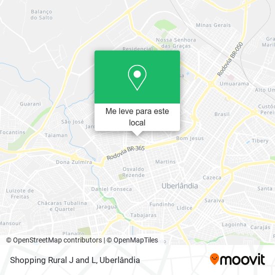 Shopping Rural J and L mapa