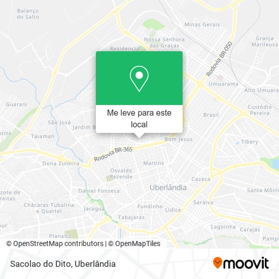 Sacolao do Dito mapa