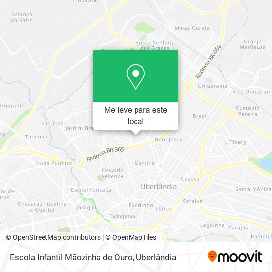 Escola Infantil Mãozinha de Ouro mapa