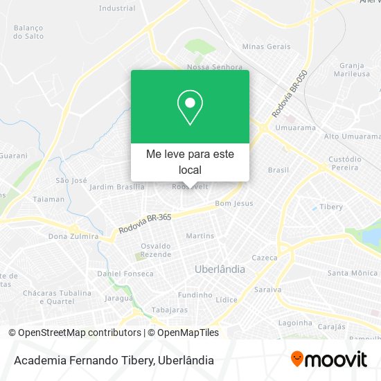 Academia Fernando Tibery mapa