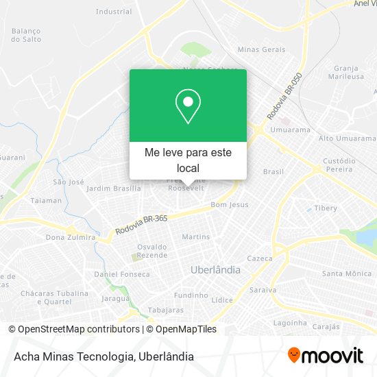 Acha Minas Tecnologia mapa