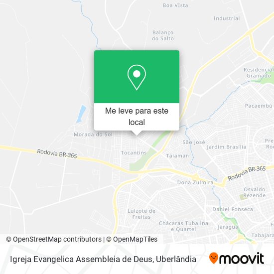 Igreja Evangelica Assembleia de Deus mapa