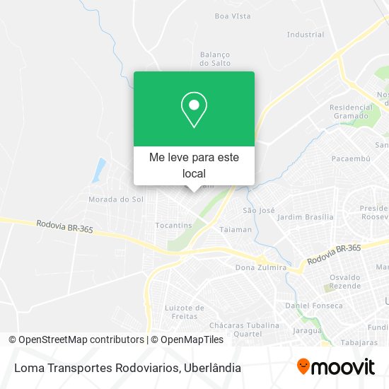 Loma Transportes Rodoviarios mapa