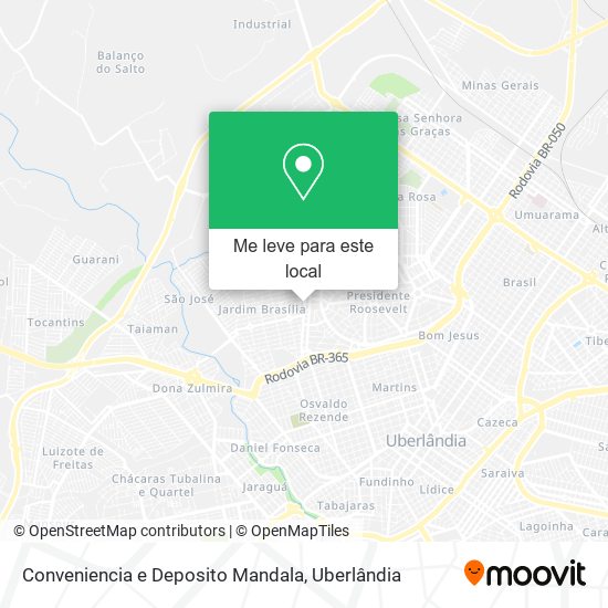 Conveniencia e Deposito Mandala mapa