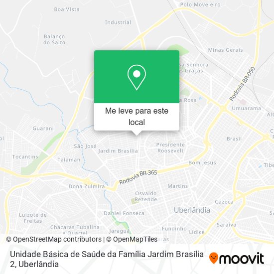 Unidade Básica de Saúde da Família Jardim Brasília 2 mapa