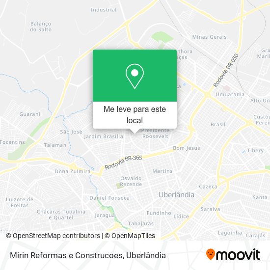 Mirin Reformas e Construcoes mapa