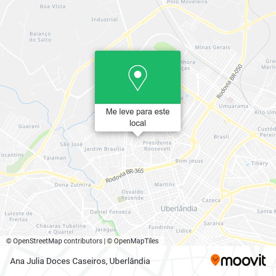 Ana Julia Doces Caseiros mapa