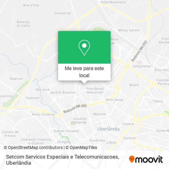 Setcom Servicos Especiais e Telecomunicacoes mapa